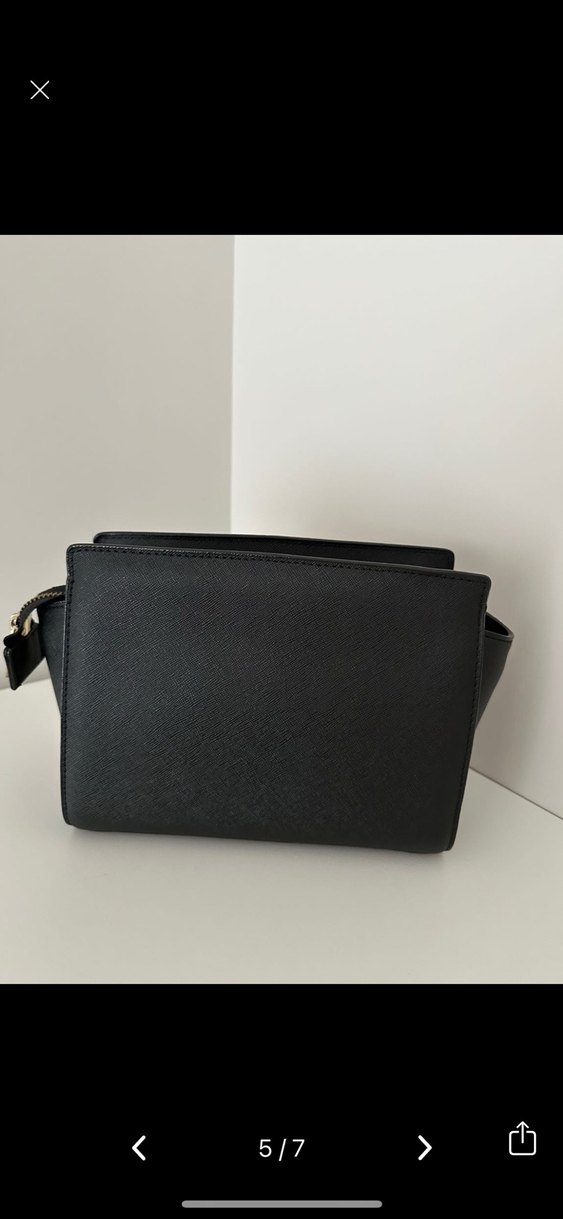 Klasik Siyah Deri Kadın Çanta - Görsel 5