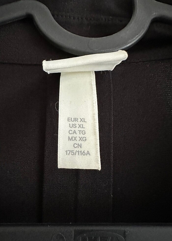 H&M Siyah Uzun Gömlek Elbise - Görsel 4