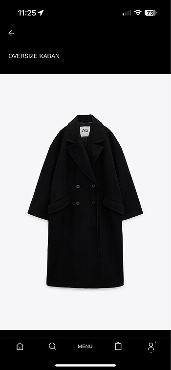 zara oversize kaban