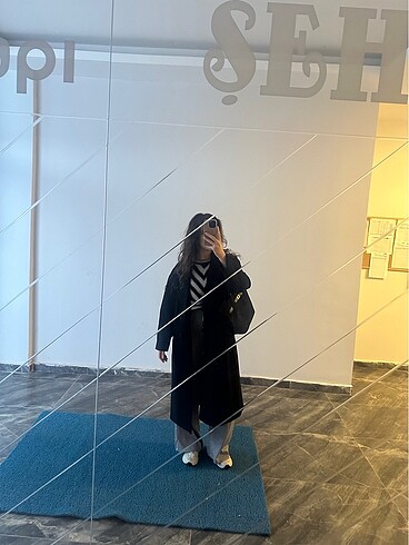 s Beden siyah Renk zara oversize kaban