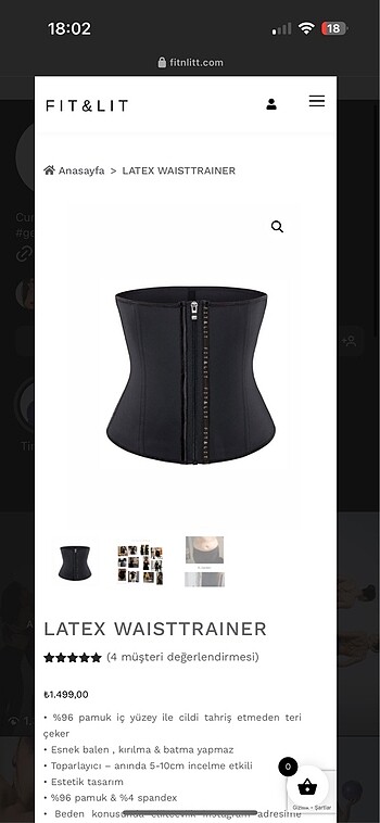fit&lit latex korse elit çevik