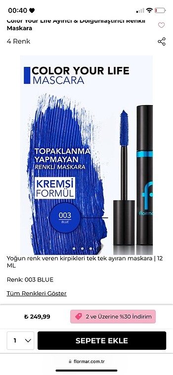 Mavi Maskara color your life