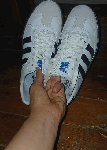 36 Beden beyaz Renk Adidas Beyaz Spor Ayakkabı Velcro Detaylı