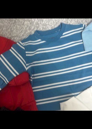 Mavi Pamuklu Uzun Kollu Erkek Bebek Body - Görsel 6