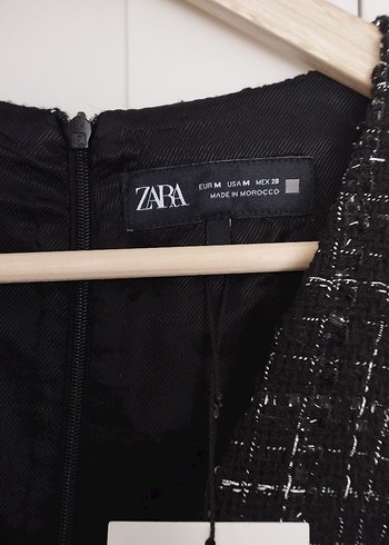 Kadın Siyah Desenli Elbise - Görsel 5