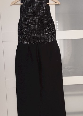 Kadın Siyah Desenli Elbise - Görsel 6