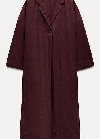 s Beden bordo Renk ZARA ELBİSE