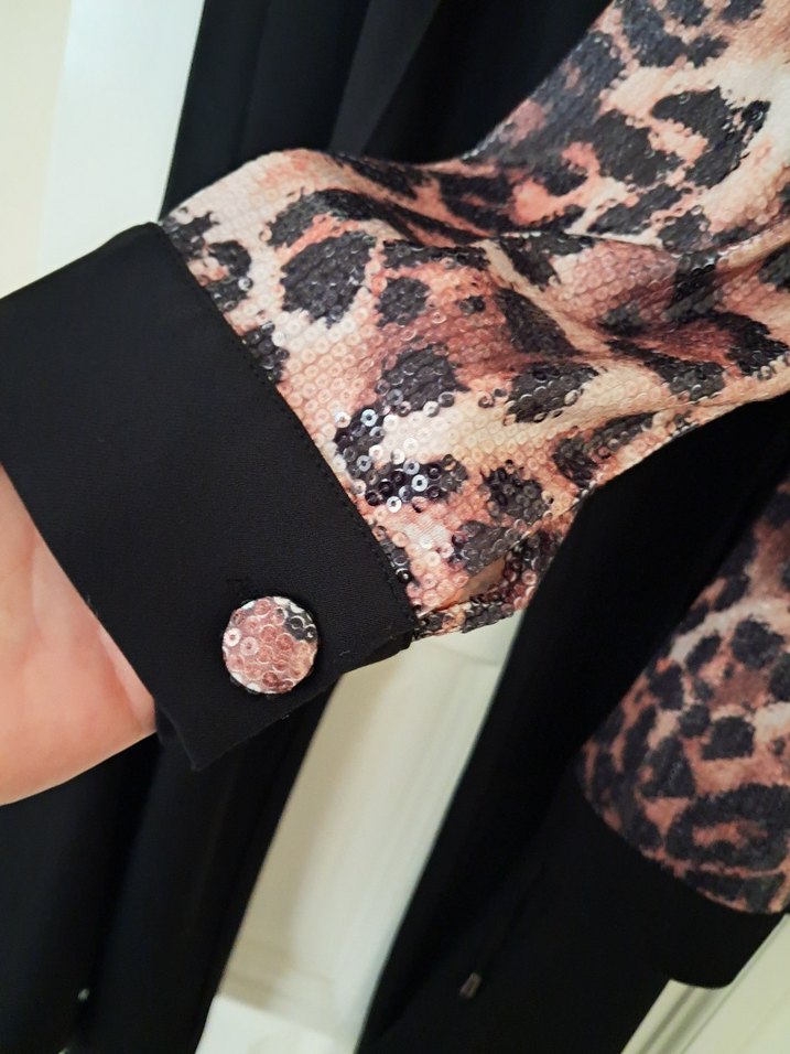 Leopar Desenli Kemerli Kadın Takım - Görsel 4