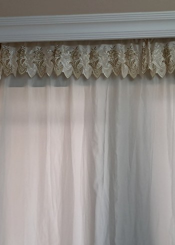 İşlemeli Krem Parlak Yatak Örtüsü - Görsel 14