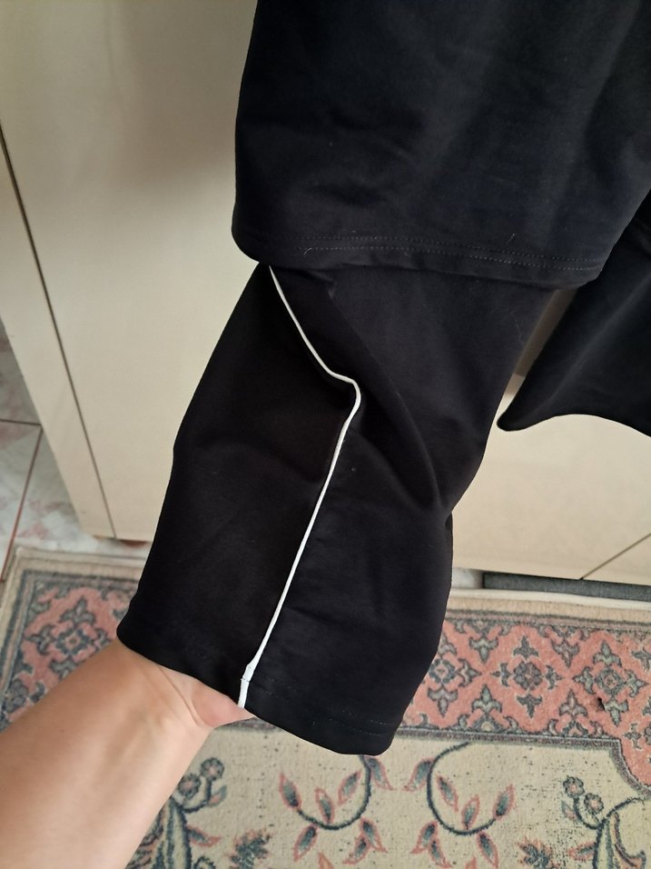 Siyah Mini Kadın Eşofman Takımı xxl bdn - Görsel 5