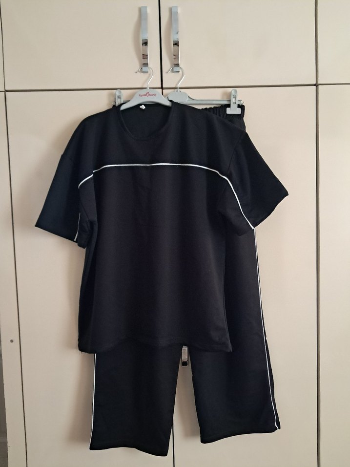 Siyah Mini Kadın Eşofman Takımı xxl bdn - Görsel 3