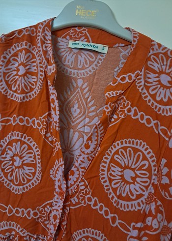 Bohem Uzun Bağcıklı V Yaka Elbise 2 bdn - Görsel 7