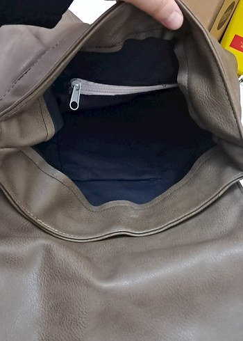 Kahverengi Deri Kadın Çanta - Görsel 7