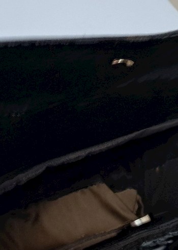 Klasik Siyah Deri Kadın Çanta - Görsel 5