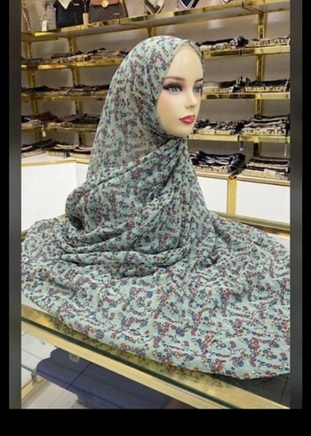 Diğer Pastel Cicekli Hafif İpeksi Sifon Sal