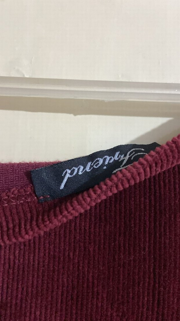 Bordo Kadın Midi Uzun Kollu Elbise - Görsel 5