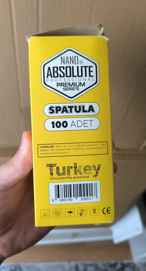 Nano Absolute Premium Kayın Ağacı Spatula 100'lü - Görsel 2