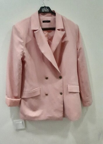 Pembe blazer ceket