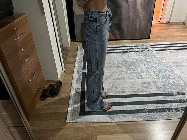 xs Beden mavi Renk Trendyolmilla straight jean