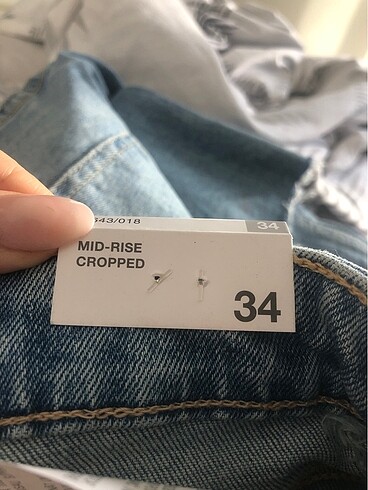 34 Beden Etiketli Zara jean