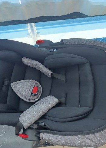 Gri Bebek Oto Koltuğu ve puset - Görsel 3