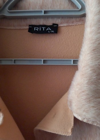 Bej Düğmeli Midi Kadın Kaban - Görsel 2