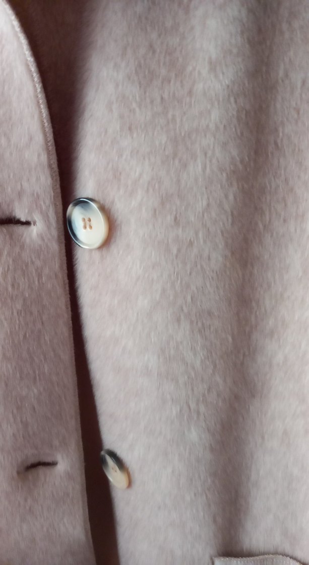 Bej Düğmeli Midi Kadın Kaban - Görsel 3