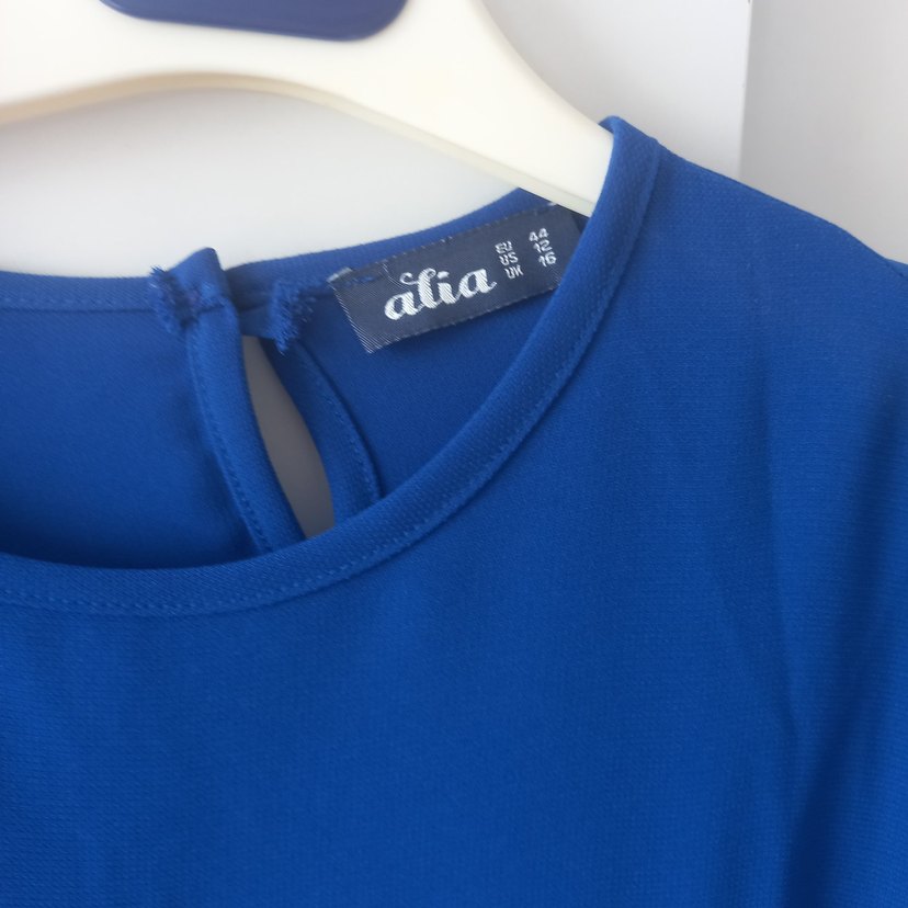 Mavi Kadın Uzun Kollu Salaş Elbise - Görsel 2