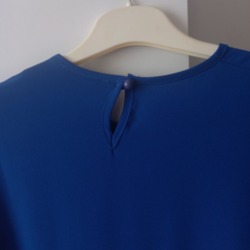 Mavi Kadın Uzun Kollu Salaş Elbise - Görsel 4