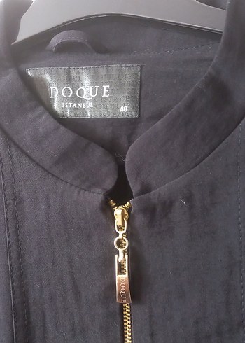 Siyah Uzun Keten Kadın Kaban - Görsel 3