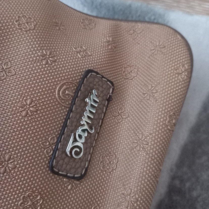 Bej Deri Kadın Çanta Fermuarlı - Görsel 3