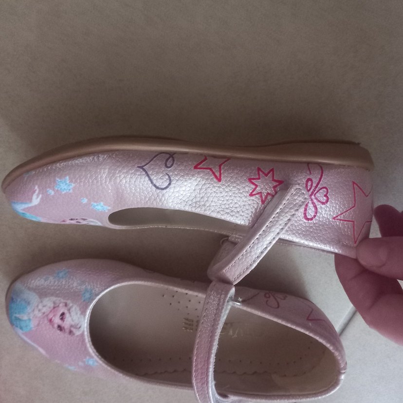 Kız Çocuk Pembe Baskılı Babet Ayakkabı - Görsel 3