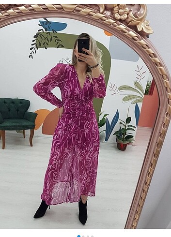 Şehre Pembe&fuşya elbise