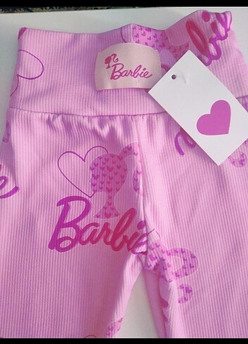 4 Yaş Beden Şardonlu fitilli tayt Barbie