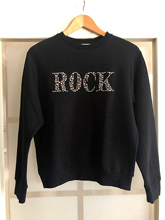 Rock yazılı sweat