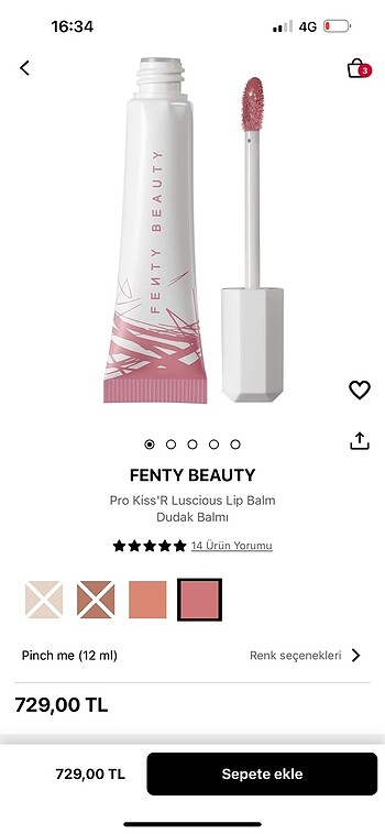 Fenty beauty lip balm gloss