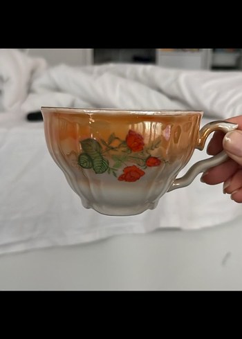 Antika İstanbul Porselen Fincan - Görsel 3