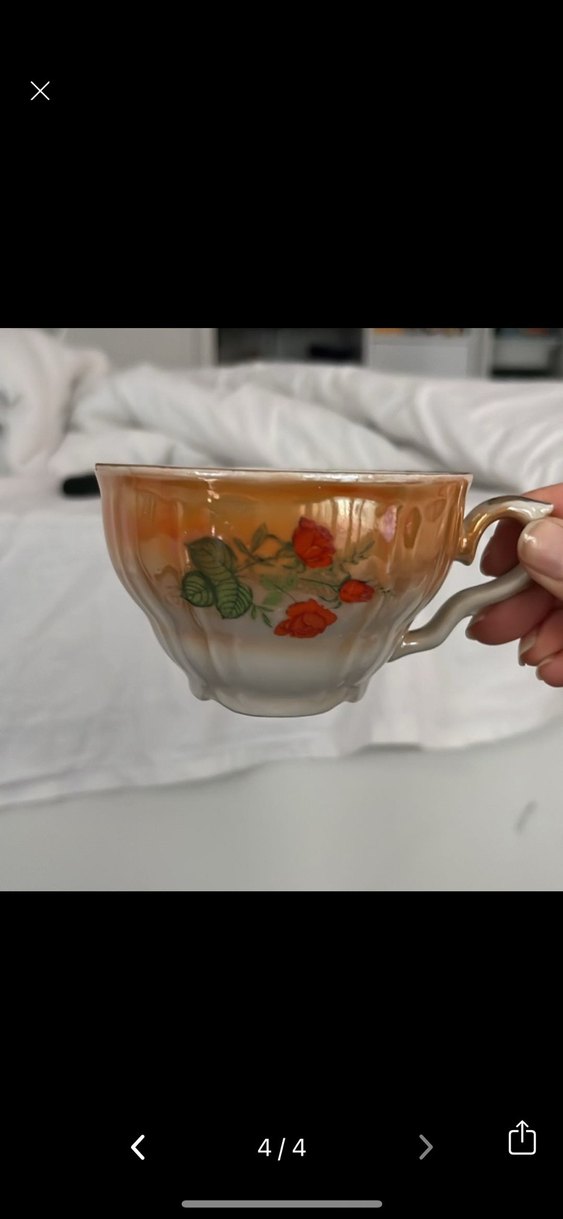 Antika İstanbul Porselen Fincan - Görsel 3