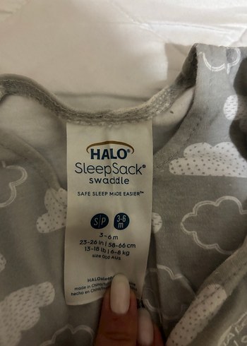 Gri Bulut Desenli Bebek Kundak - Görsel 2