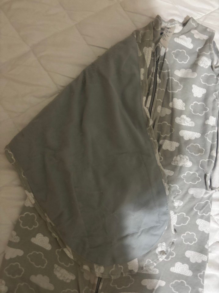 Gri Bulut Desenli Bebek Kundak - Görsel 4