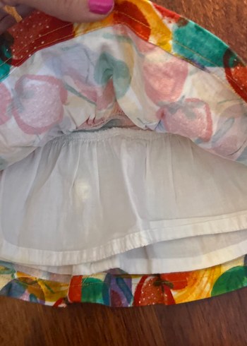 Renkli Pilili Mini Etek - Görsel 2