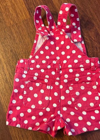 Puantiyeli Pembe Kız Salopet - Görsel 3