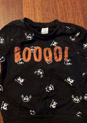 Siyah Baskılı kız Çocuk Sweatshirt - Görsel 3