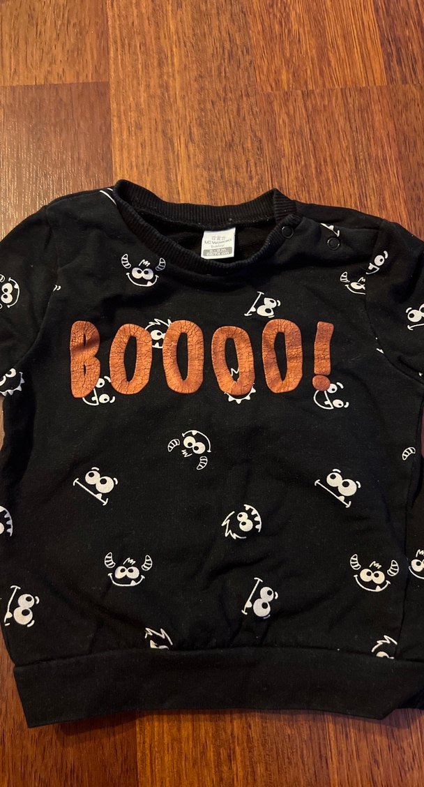 Siyah Baskılı kız Çocuk Sweatshirt - Görsel 3