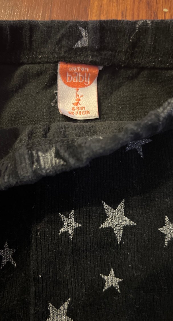 Kız Bebek 2'li Pamuklu Pantolon patikli patiksiz kadife - Görsel 2