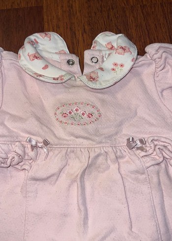 Nakışlı Fırfırlı Bebek Kız Tulum - Görsel 2