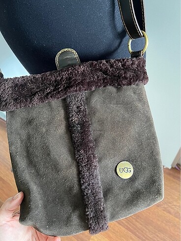 Orjinal deri güderi süet çanta - Görsel 5