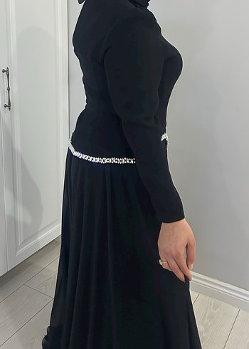 Siyah Abiye Elbise - Görsel 3
