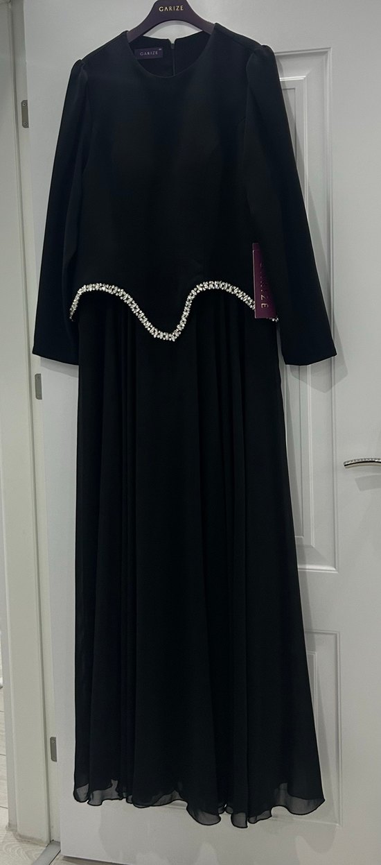 Siyah Abiye Elbise - Görsel 4