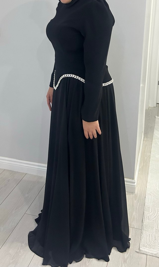 Siyah Abiye Elbise - Görsel 2